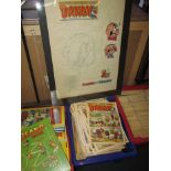 A piece of original art work for the Dandy Comic and a large quantity of Dandy & Beano comics