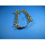 A heavy 9ct gold identity bracelet , approx. weight 56.9g