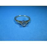 An 18ct yellow gold diamond solitaire ring, the stone measuring approx. 4.9mm Ring size M ½