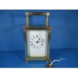 A mid 19th century carriage clock Richard & Co of Paris