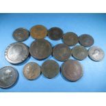 A quantity of Georgian and later copper coins some in very high grades