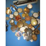 A quantity of vintage pocket watches and other interesting collectables