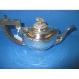 An Edwardian sterling silver teapot, approx weight 210g