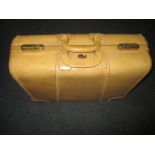 A Vintage American 'Stratosphere' pig skin travel case