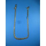 A 9ct gold curb link necklace chain, approx weight 32.3g