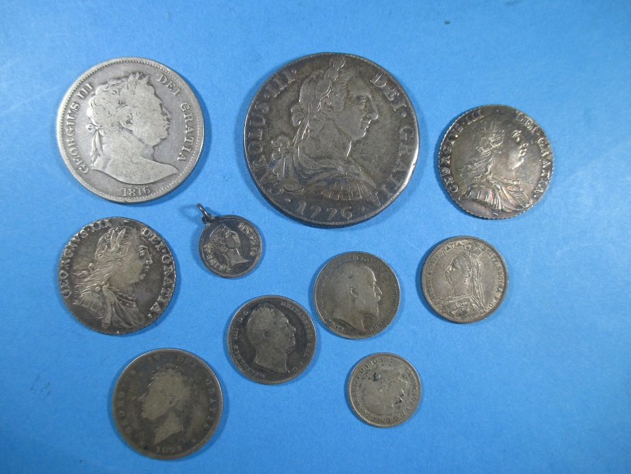 Georgian and later silver coins