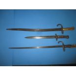 3 vintage bayonets