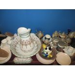 A large quantity of vintage poole Pottery tablewares and other general items to include beer steins