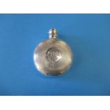 A Victorian sterling silver hip flask, date marked 1871 makers mark G.U., approx. weight 78.7g