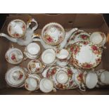 A Royal Albert Old Country Roses tea service