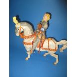 A Beswick model of the Earl of Warwick on horse back