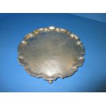 A sterling silver salver, approx weight 550g