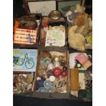 A large quantity of clearance items to include powder compacts, silver topped jars and other