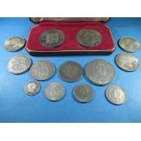A quantity of Georgian and later silver coins