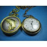 2 modern pocket watches