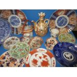 A quantity of antique and later oriental ceramics