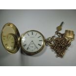 An 18ct gold cased hunter pocket watch, the dial and movement marked Robert Rosk