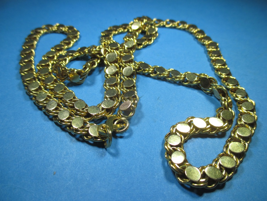 An 18k gold necklace approximate weight 36.6g