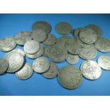 A quantity of pre-1922 silver coins