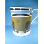 A 19thC Mochaware quart sized tankard