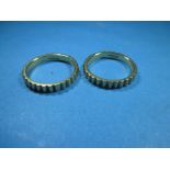 Two 18ct gold rings, approx weight 8g