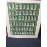 A large original pastel "Green Roofs" monogrammed lower left MAC? Australian pos