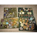 A quantity of Victorian and later brooches