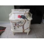 A painted commode chest