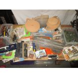 A very large quantity of '00' gauge model railway track side accessories to incl