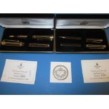 Two Buckingham Palace limited edition pen sets