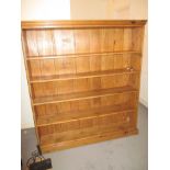 A large pine bookcase