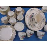 A 6 place setting tea service in the Arabesque design from Waring & Gillows and