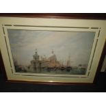 A large framed print of Venice with an exceptionally well cut classic mount