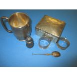 A parcel of silver items