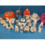 A quantity of crested china and other ceramics