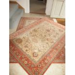 A pair of vintage rugs, approx size 6x4ft