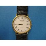 A gents vintage gold plated Raymond Weill wristwatch