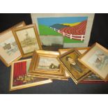 A large quantity of framed pictures