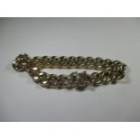 A 9ct gold link bracelet, approx weight 27.1g