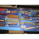 A Hornby Dublo 3 rail electric train set with most components in original boxes