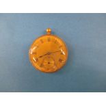 An 18ct gold cased pocket watch