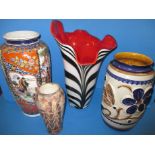 4 decorative vases