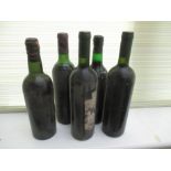 5 Bottles of cellar stored red wine to include a 1992 Castello. Register and bid