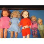 5 vintage dolls. Register and bid at https://clareauction.com/absentee-bid-form/