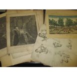 A large quantity of 18th century and later prints