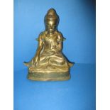 A late 18th early 19th century cast bronze Buddha, Shakyamuni Mandalay form