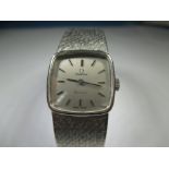 A vintage ladies Omega 9ct gold watch