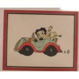 A limited edition Betty Boob Serigraph film cell dated 1991 and titled 'Sunday Drive'