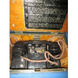 A 1940 military field telephone in original box