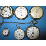 A quantity of vintage pocket watches to include a German example